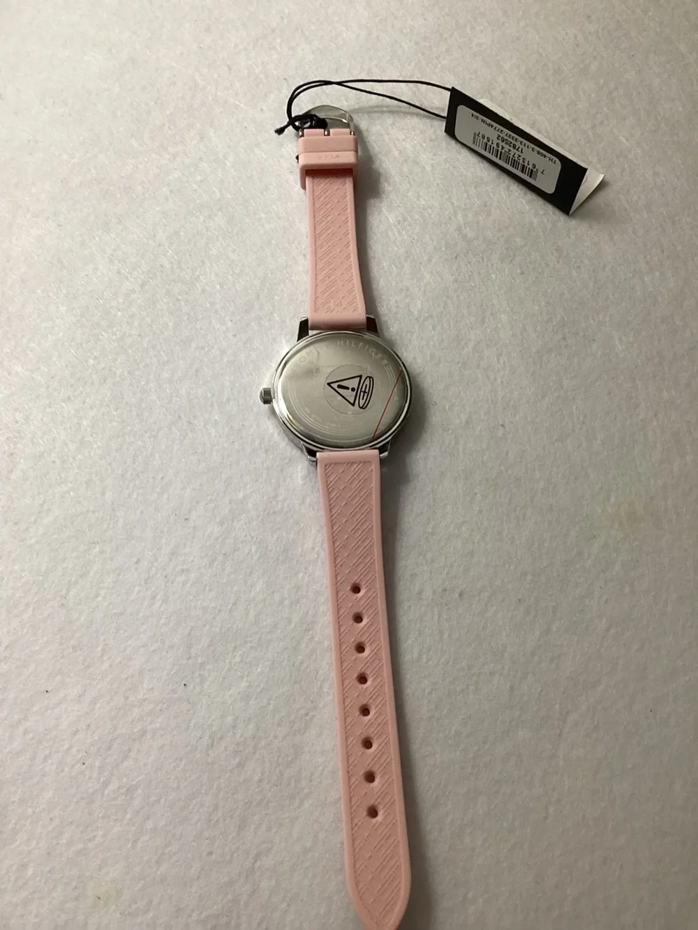 Tommy Hilfiger Pink Silicone Strap Watch 38mm